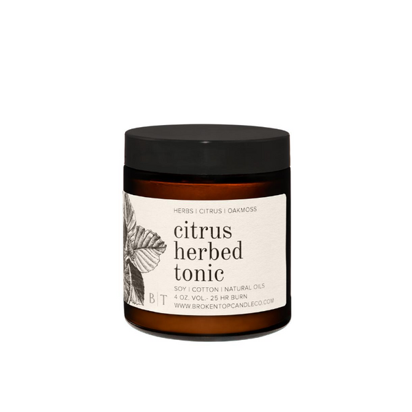Citrus Herbed Tonic Soy Travel Candle