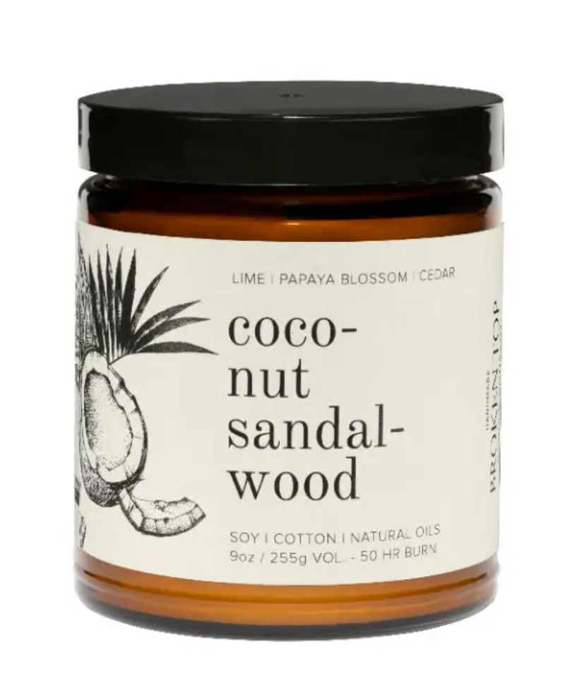 Coconut Sandalwood Soy Candle
