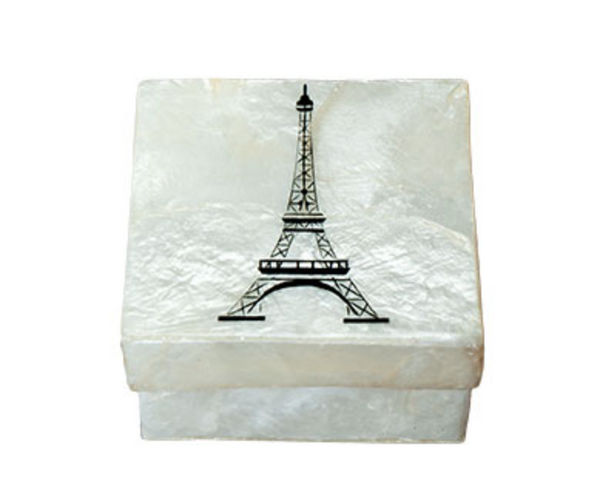 Eiffel Tower Capiz Box