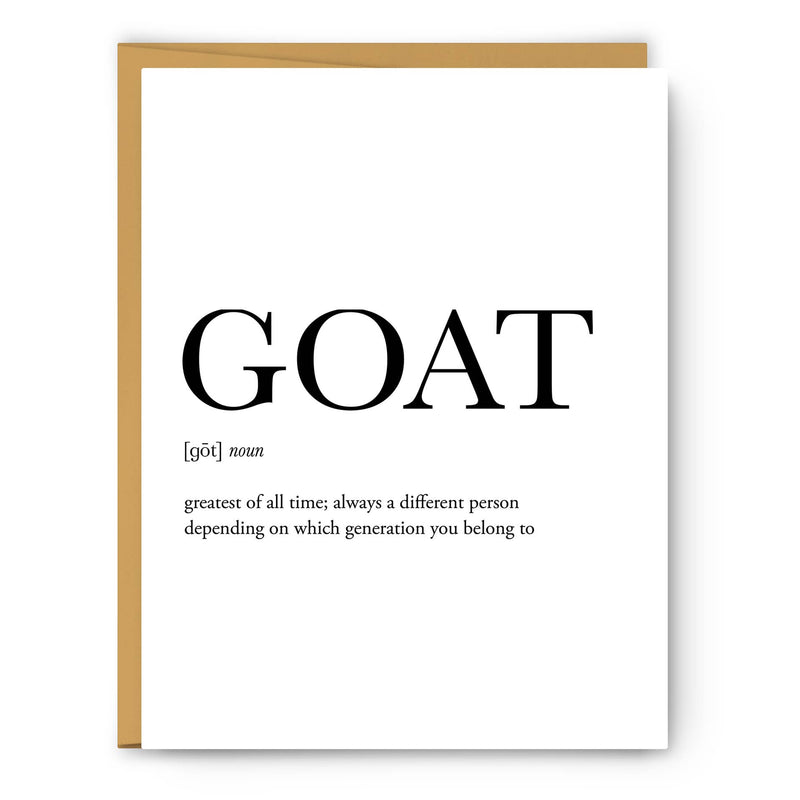 GOAT Definition Greeting Card