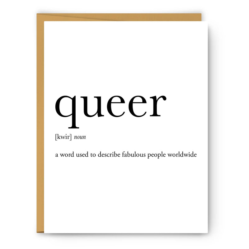 Queer Definition Greeting Card
